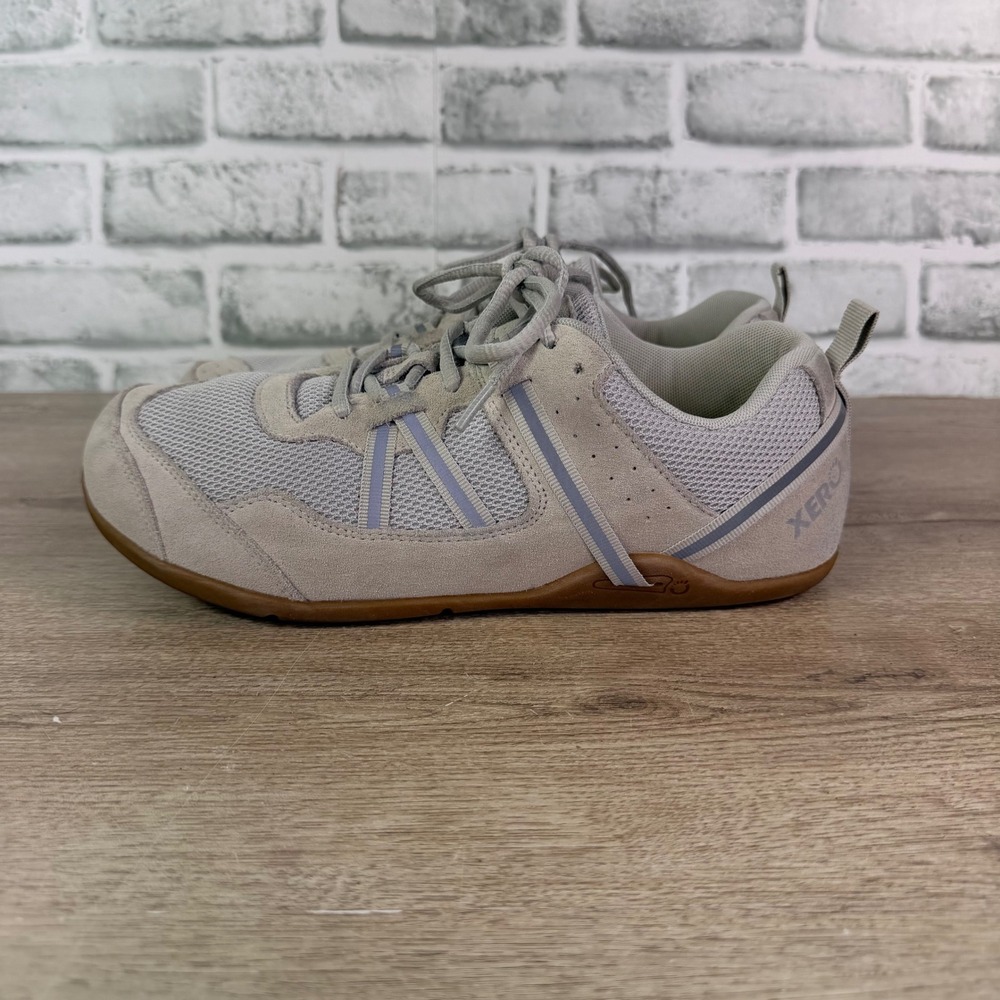 Xero Prio Suede Sneakers Barefoot Minimalist Gray Womens 11